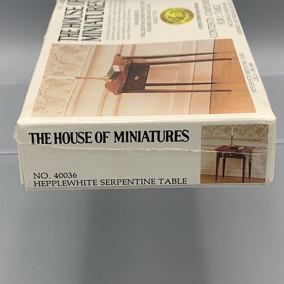 The House of Miniatures 1 Table Dollhouse Kit 40036 X-ACTO Sealed NOS Side Table - Picture 8 of 10